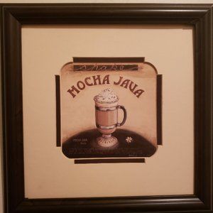 Mocha Java Art Beautiful 12" x 12"